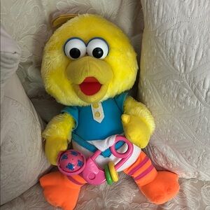 Vintage Playschool Sesame Street Baby Bird rattle toy
